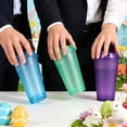 thumbnail image 5 of 12-Pack 16oz Reusable Coffee Tumblers - BPA-Free PP Cups with Lids & Straws for Hot/Cold Drinks, Perfect for Party, Travel & Holiday Gifting, 5 of 9