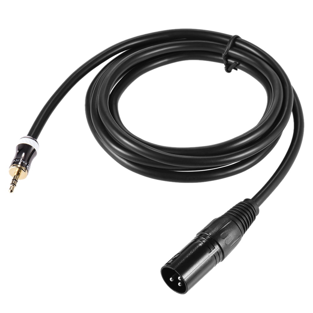 2m/ 6.6ft XLR Male to 3.5mm Plug Audio Cable Cord for Computer Mixer
