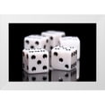 thumbnail image 3 of C. Thomas McNemar 14x11 White Modern Wood Framed Wall Art Titled - Dice I, 3 of 5