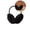 Black, variant on Yoloke Ear Muffs Winter Women Men Soft Earmuffs Cute Ear Covers Cold Weather Fluffy Ear Warmers Headband Winter Accessories(White)