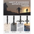 thumbnail image 3 of G2 Hiker Trekking Hiking Poles Telescopic/Aluminum Alloy/Comfort TPE Handle/Auto-Adjustable Strap/Quick Flip Lock/Snow Baskets Attached (Pack of 2 Poles)，Black/Blue/Red, 3 of 7