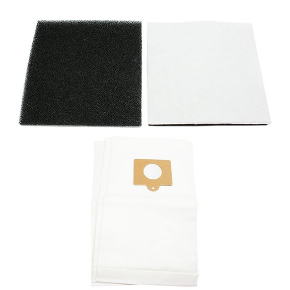 3 Replacement Kenmore 11620813003 Vacuum Bags & 1 Foam Filter - Compatible Kenmore 50558, 5055, 50557, Type C Vacuum Bags & 20-86883, CF-1 Filter