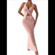 thumbnail image 3 of Conjunto de Dos Piezas para Mujer: Top con Cuello Halter y Falda con Frontal, Conjunto de Verano. Rosa M, 3 of 10