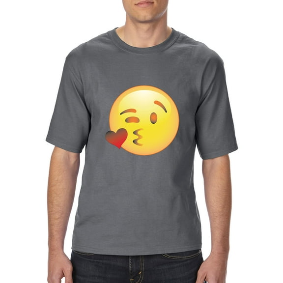 Artix - Big Men's T-Shirt - Emoji Winky Face