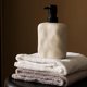 thumbnail image 3 of Modern Ceramic Soap Dispenser, Beige Speckled Finish, Black Pump Top, Refillable Liquid Container for Bathroom Kitchen(440 ml), 3 of 5