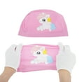 thumbnail image 5 of Unique Bargains 1 Pc Knitted PU Cartoon Horse Swim Cap Pink White, 5 of 6