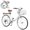 White, variant on Bstjewey Folding Ladies 26inch Beach Cruiser Bicycle,White