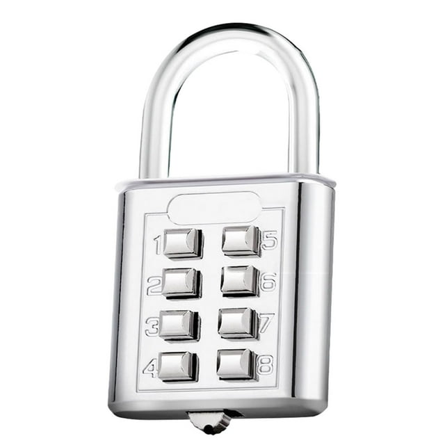 8-Digit Password Combination Padlock Zinc Alloy Suitcase For Smart Password Lock
