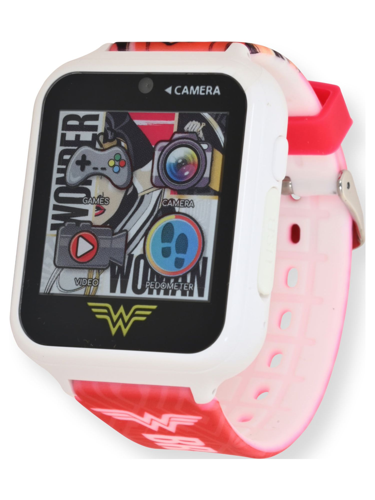 DC Comics Wonder Woman Unisex Child Interactive Smart Watch 40mm in Pink Silicone Strap (WOW4195) - image 5 of 5