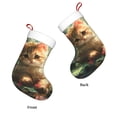 thumbnail image 3 of Disketp Cute Kitten Water Lilies Christmas Stockings, Xmas Stocking for Family Holiday Season Décor, Personalized Holiday Indoor Decorations, 3 of 7