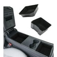 thumbnail image 2 of Center Console Tray Organizer Replacement For 2024-2025 Tesla Model 3 Highland Front and Rear 2Pcs Automotive Car Organizers Storage Flocking, 2 of 8