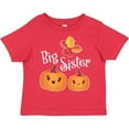 thumbnail image 3 of Inktastic Big Sister Pumpkins with Fall Leaves Girls Toddler T-Shirt, 3 of 5