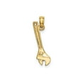 thumbnail image 4 of 14k Yellow Gold Adjustable Wrench Pendant for Men, Realistic Tool Charm Symbolizing Craftsmanship for Mechanics, Engineers, Construction Workers, and Trade Professionals, 4 of 7