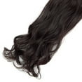 thumbnail image 2 of SHCKE 24 Inch Clip in Hair Extensions Dark Brown Curly Hair Extensions 280g 4Pcs Synthetic Fiber Hairpieces, 2 of 5