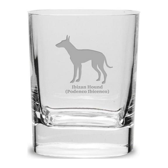 Ibazen Hound Luigi Bormioli 11.75 oz Square Round Double Old Fashion Glass