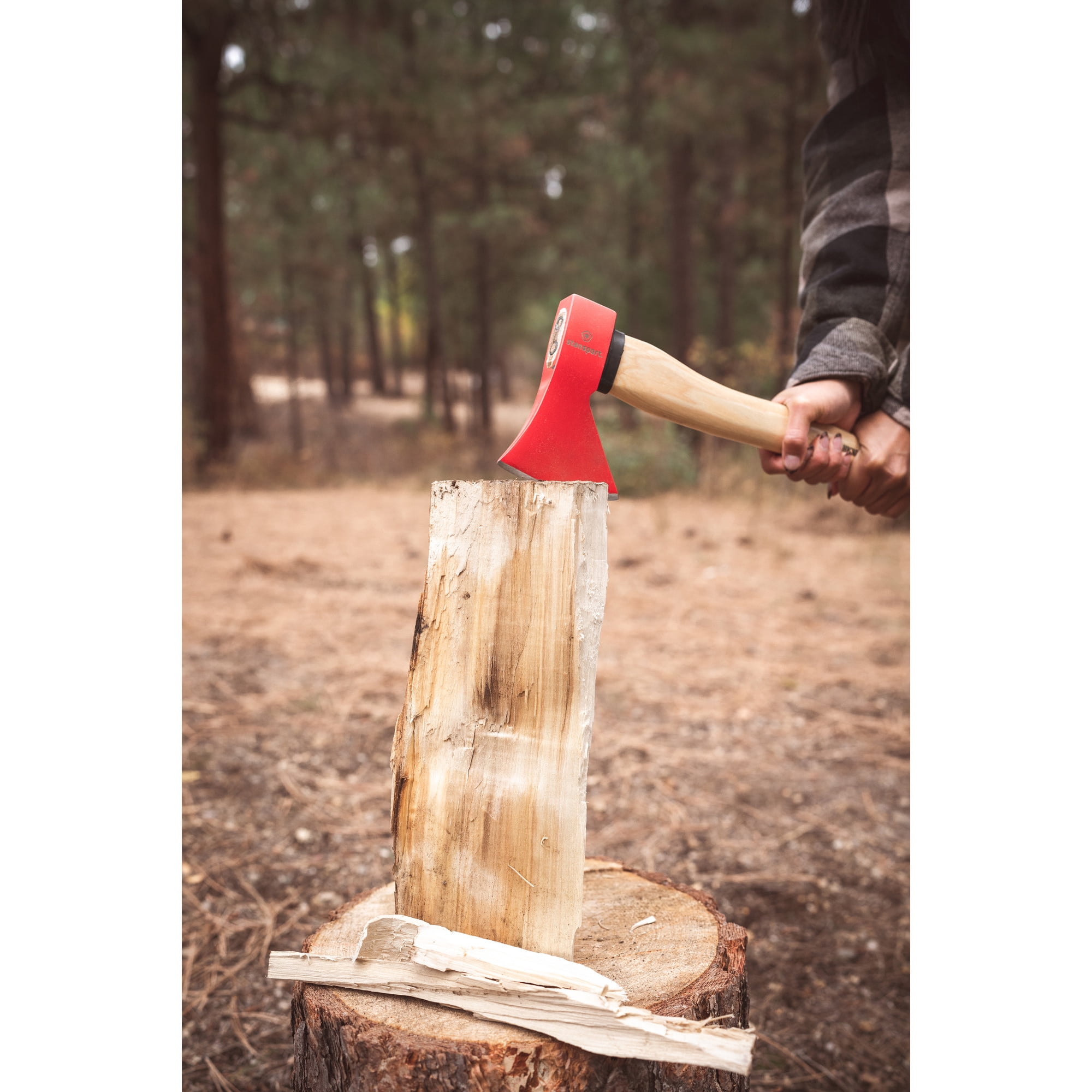 Stansport Camp Axe with Carbon Steel Head - Short Handle