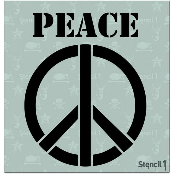 Peace Sign Stencil 5.75" x 6" Art Craft