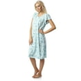 thumbnail image 2 of Casual Nights Women's Flowery Short Sleeve Nightgown, 2 of 3