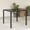 Black, variant on vidaXL Patio Table with Glass Top Outdoor Furniture Dining Table Poly Rattan