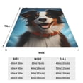 thumbnail image 3 of Bixox Fleece Blanket Playful Smile Cute Dog Pattern Super Soft Double-Sided Microfiber Flannel Blanket for Sofa, Bed, Couch,Suitable for All Seasons - 60"x50", 3 of 5