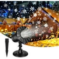 thumbnail image 5 of Shanna Christmas Moving Laser Projector Lamp LED Snowflake Landscape Fairy Lights Xmas Holiday Decoration Lamp (White Snowflake), 5 of 11
