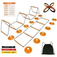 thumbnail image 1 of Escalera de agilidad ALPHAWORX, todo en uno, plegable con 12 conos y correas, 1 of 6