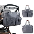 thumbnail image 4 of SPEKSEE Diaper Bag Tote with Pacifier Holder Case for Mom and Dad, Multi-Function Travel Diaper Bag with Adjustable Shoulder Strap and Insulated Pockets, 4 of 7