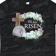 thumbnail image 4 of Inktastic Easter He Has Risen with Cross and Flowers Boys or Girls Toddler T-Shirt, 4 of 5