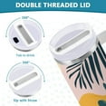 thumbnail image 3 of Yayeee 40oz Stainless Steel Tumbler with Straw and Handle Double-Wall Insulated Travel Water Bottle, Boho Style Sun, 3 of 8