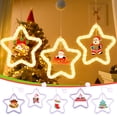 thumbnail image 1 of Xihbxyly Luces Colgantes Navideñas con Efecto de Caballo Corriendo, Decoración de Ventana con Led de Colores, Diseño Acrílico Festivo, Decoración Navideña para El Hogar, Funciona con Pilas, Tamaño de, 1 of 7