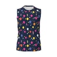 thumbnail image 6 of Lsque Colored Balloons Print Men's Cotton Blend Sleeveless Muscle Shirts (S-3XL)- Moisture Wicking, Odor Protection, UPF 30+,3X-Large, 6 of 8