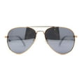 thumbnail image 2 of Color Mirror Anti-glare Polarized Classic Iconic Officer Metal Rim Sunglasses Gold Silver Mirror, 2 of 4