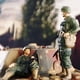thumbnail image 3 of 2 piezas de figuras de soldados masculinos con armadura, mesa de arena, escenario para Matchbox 64º, 3 of 9