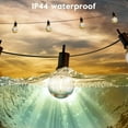 thumbnail image 2 of Outdoor String Lights with Remote and Zip Ties, 58Ft Dimmable Patio Lights with 25 Bulbs, Waterproof Hanging Lights for Porch Backyard Bistro Cafe Market, 2 of 4