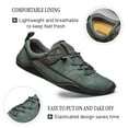 thumbnail image 2 of Mens Lace Up Casual Shoes Lightweight Walking Oxfords Comfortable Non-slip Driving Shoes Breathable and Fashionable Green 11.5 US, 2 of 7