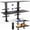 Black, variant on VIVO Black 60” x 24" Dual Shelf Garage Workbench Motorized Lift Wall Mount