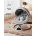 thumbnail image 2 of Babyomi Baby Swing for Infant, Electric Bluetooth Swing Rocker with 5 Sway Speeds& 10 nursery rhyme , Gray, 2 of 5