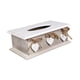 thumbnail image 5 of Caja de pañuelos de madera con tapa rectangular para decoración de mesa de cocina, contenedor para guardar servilletas y porta pañuelos., 5 of 9