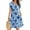10-Multicolor, variant on Floral Dress for Women Summer Casual Short Sleeve Button Front V Neck A-Line Swing Dress with Pockets