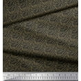 thumbnail image 2 of Soimoi Gray polyester Crepe Fabric Brush Stroke Abstract Print Fabric by Yard 42 Inch Wide, 2 of 3