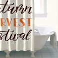 thumbnail image 5 of Rideau de Douche Festival de Récolte d'Automne Citrouille, Rideaux de Baignoire Lavables avec Crochets Tissu Polyester Basique pour Salle de Bain Baignoire Vacances d'Automne, 5 of 5