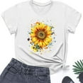 thumbnail image 5 of QETYUW Women's Floral T-Shirts Sunflower Graphic Tees Summer Short Sleeve Crew Neck Shirts Plus Size Casual Tshirt Beach Vacation Tee, 5 of 5