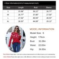 thumbnail image 3 of Cogild Ugly Christmas Sweaters for Womens Tree Gingerbread Man Pattern Sweaters Crew Neck Knitted Sweaters for Womens Warmth Winter Tops, 3 of 7
