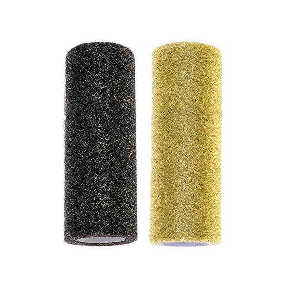 COSMOBETTY 2Pcs Tulle Fabric Rolls for Wedding and Party Decorations 15cm x 91cm x 0.1cm
