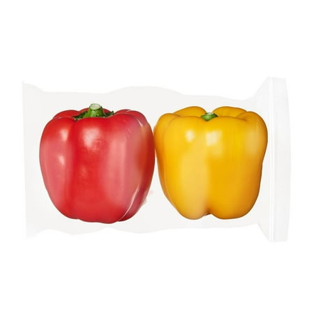 Fresh Organic Color Bell Peppers, 2 Count