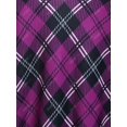 thumbnail image 3 of Camiseta a Cuadros Talla Extra Rosegal  Mangas largas de talla grande, 3 of 5