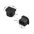 thumbnail image 2 of Tapa de silicona anti-polvo USB B negra 20 piezas, 2 of 3
