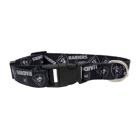 Littlearth Collar Para Mascotas Unisex Para Adultos Nfl Oakland Raiders, Color Del Equipo Pequeño