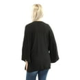 thumbnail image 3 of MAX STUDIO Womens Black Bell Sleeve Open Cardigan Top Size: S, 3 of 3