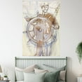 thumbnail image 3 of Nautical Tapestry, Sea Captain the Leader Seaman Sketch Art Navigation Navy Classical Flying Bird, Wall Hanging for Bedroom Living Room Dorm Decor, 40W X 60L Inches, Brown Cream, by Ambesonne, 3 of 5